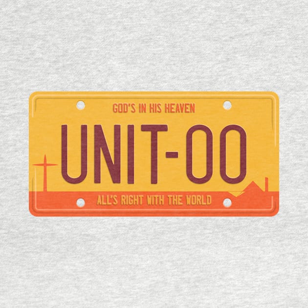 Unit 00 [Yellow] License Plate by DCLawrenceUK